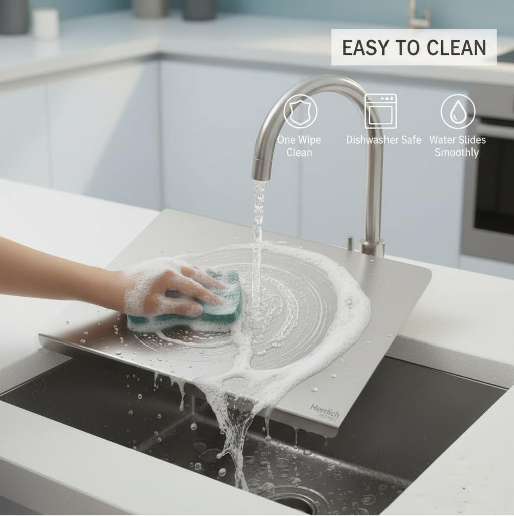 The Ultimate Plastic-Free Cutting Board | Premium Stainless Steel | Hygienic • Easy to Clean • Odor Resistant • Durable • Long-Lasting